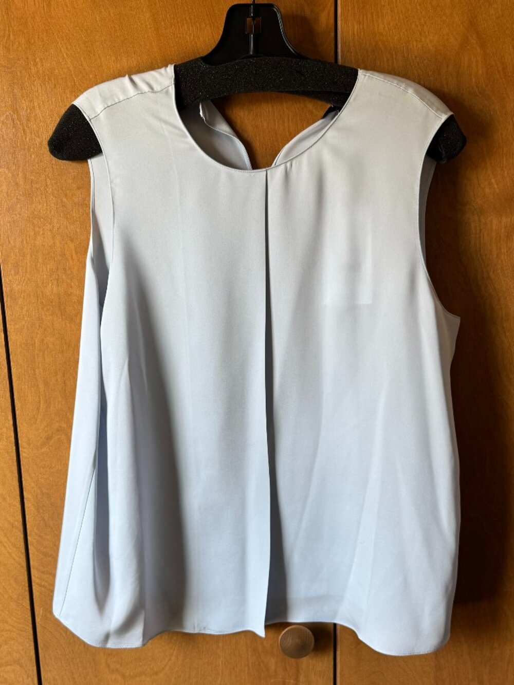 Theory Flap Straight Blouse in Ice Large